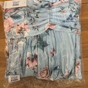Petal & Pup Floral Maxi Dress - Light Blue and Pink